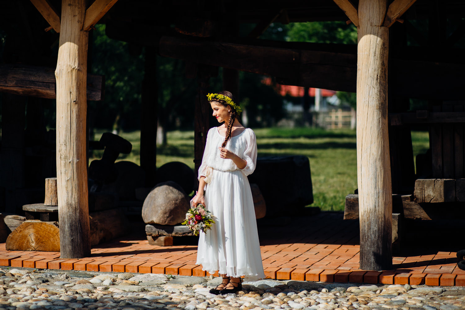 Rochie mireasa motive traditionale Bogdan & Luiza civil wedding Pitesti-1033