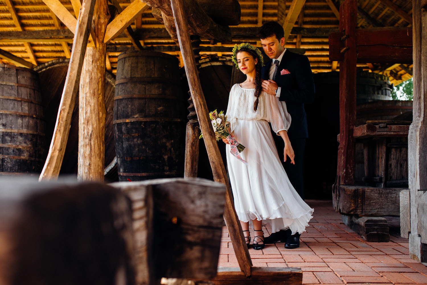 Rochie mireasa motive traditionale Bogdan & Luiza civil wedding Pitesti-1037