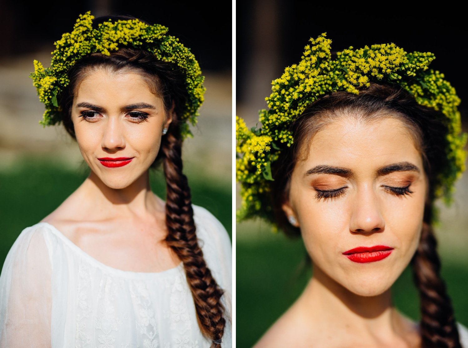 Bride flower crown Bogdan & Luiza civil wedding Pitesti-1070