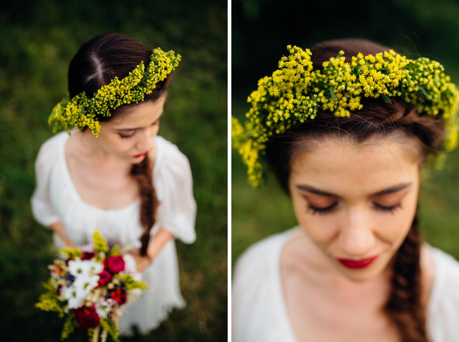 Bride vintage flowers crown Bogdan & Luiza civil wedding Pitesti-1097