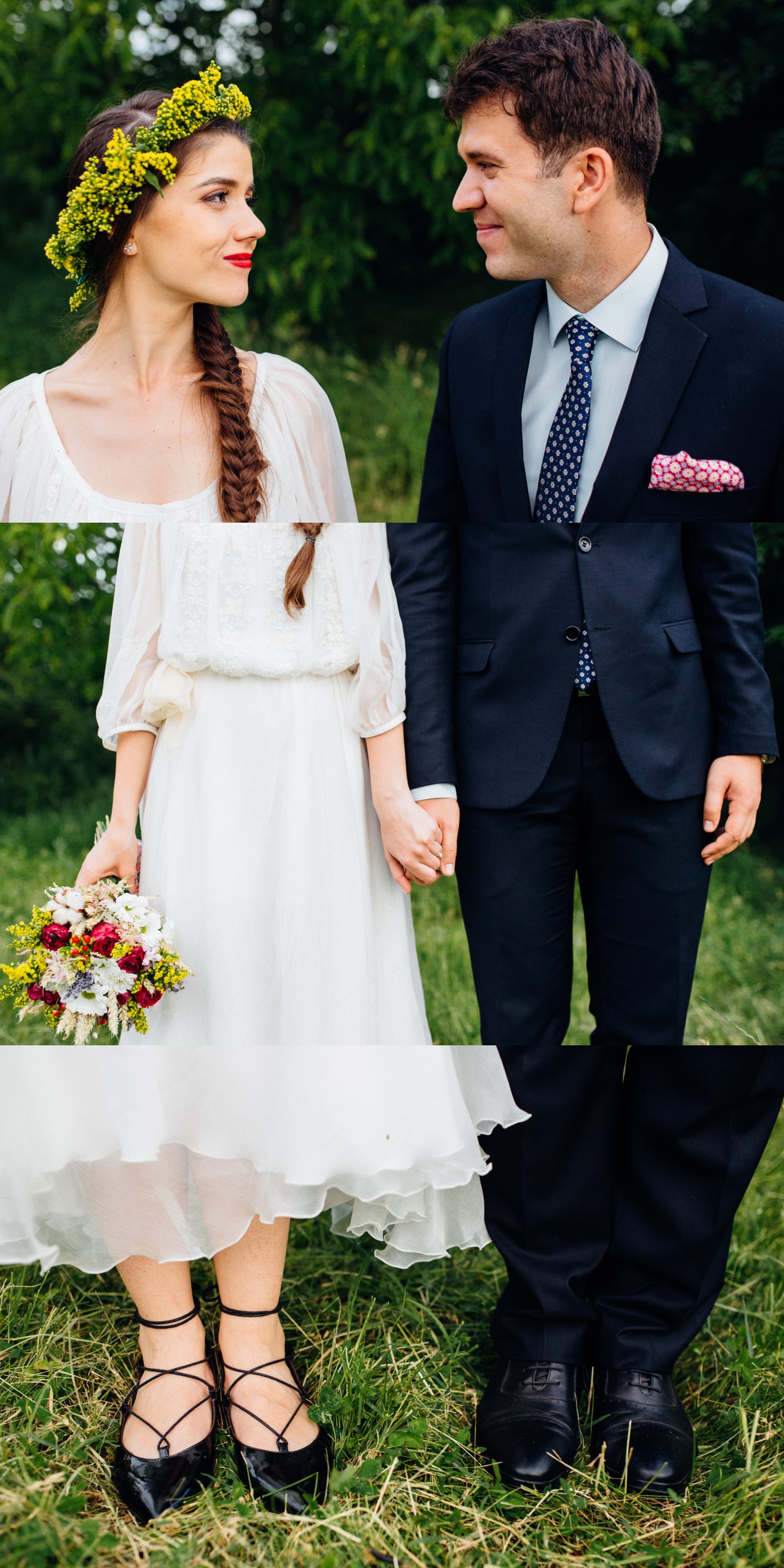 Bride vintage flowers crown Bogdan & Luiza civil wedding Pitesti-2034-1